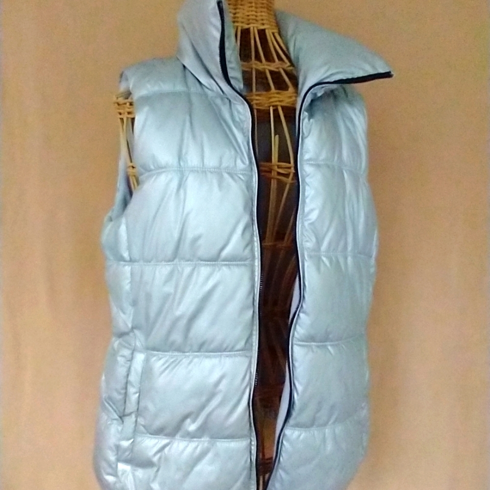Vest zip front Puffer Vest Silver - Picture 3 of 13